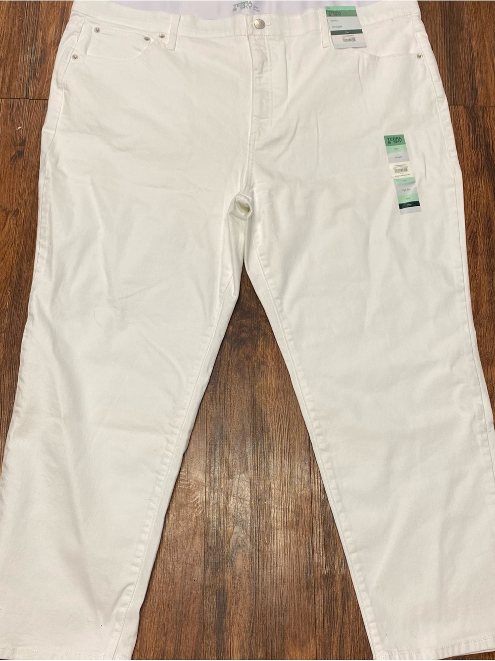 Terra & Sky Men's White Skinny Jeans